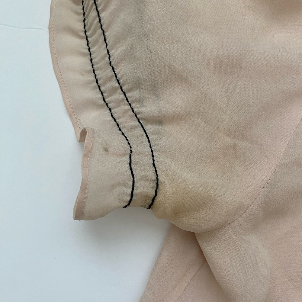 Y2K 100% silk Nanette Lepore peasant top - Picture 4 of 7